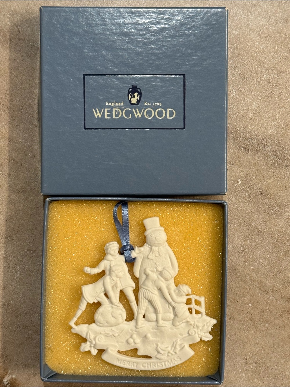 Wedgwood White Porcelain Holiday Figurine Ornament